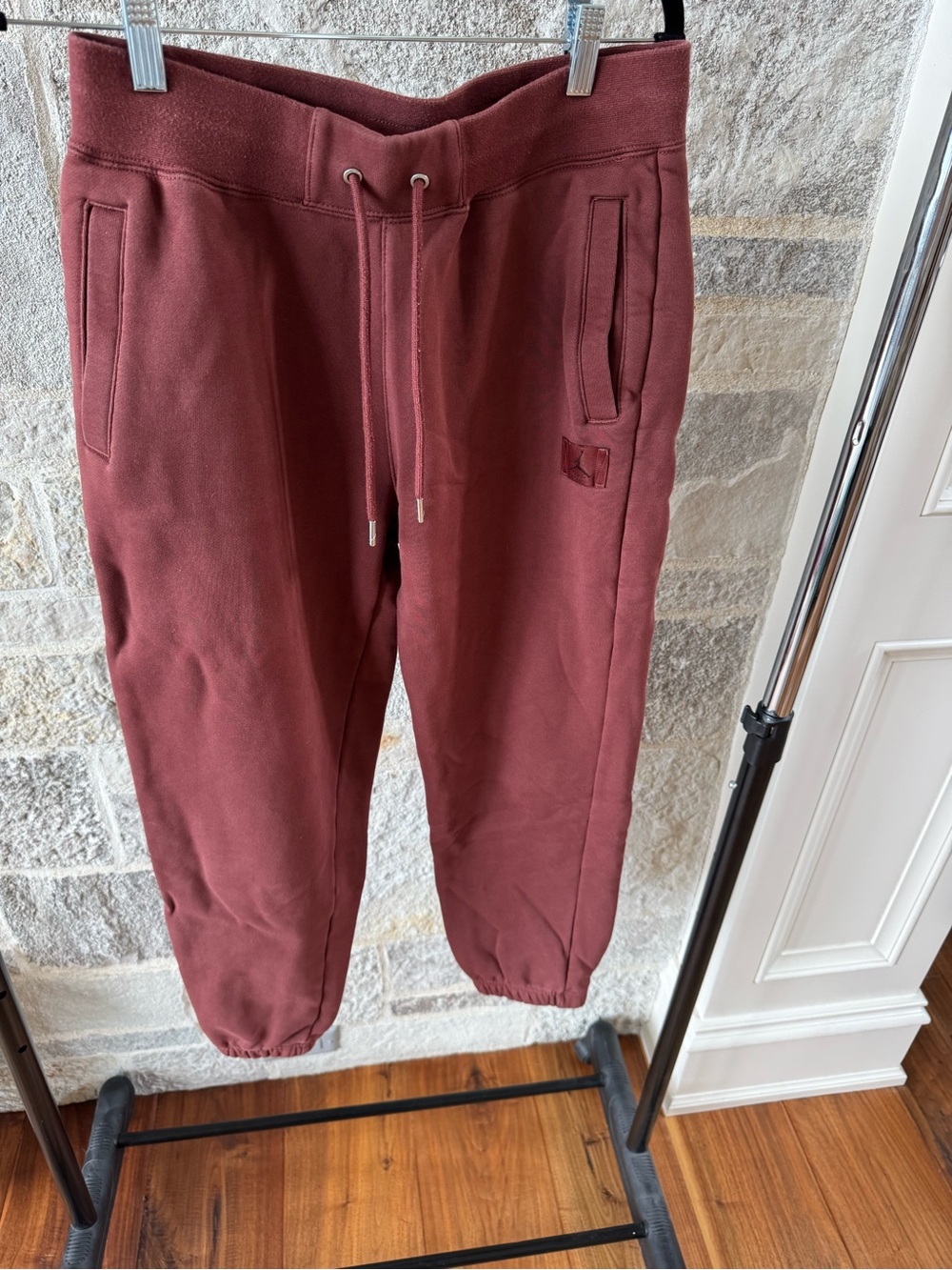 Jordan Men's Burgundy Drawstring Joggers